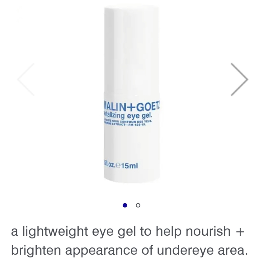 Nwot Malin+Goetz revitalizing eye gel